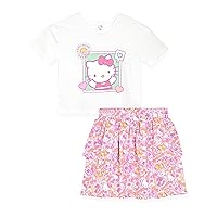 Hello Kitty Girls 2-Piece T-Shirt and Skirt Set