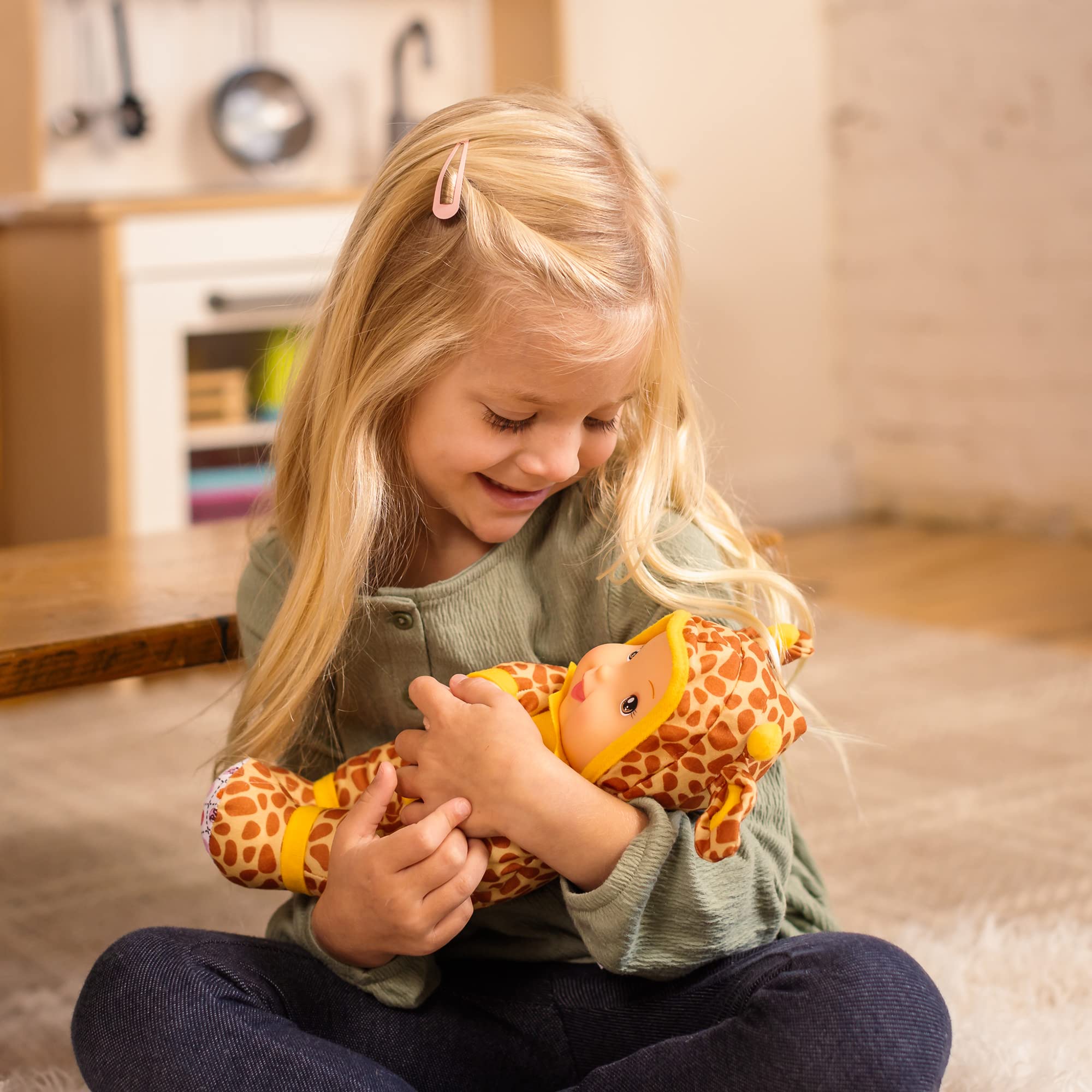 Baby's First First Sing & Learn 11' Doll, Elephant, Sings ABCs & 123s, Machine Washable, Lifelike Features, for Ages 0+