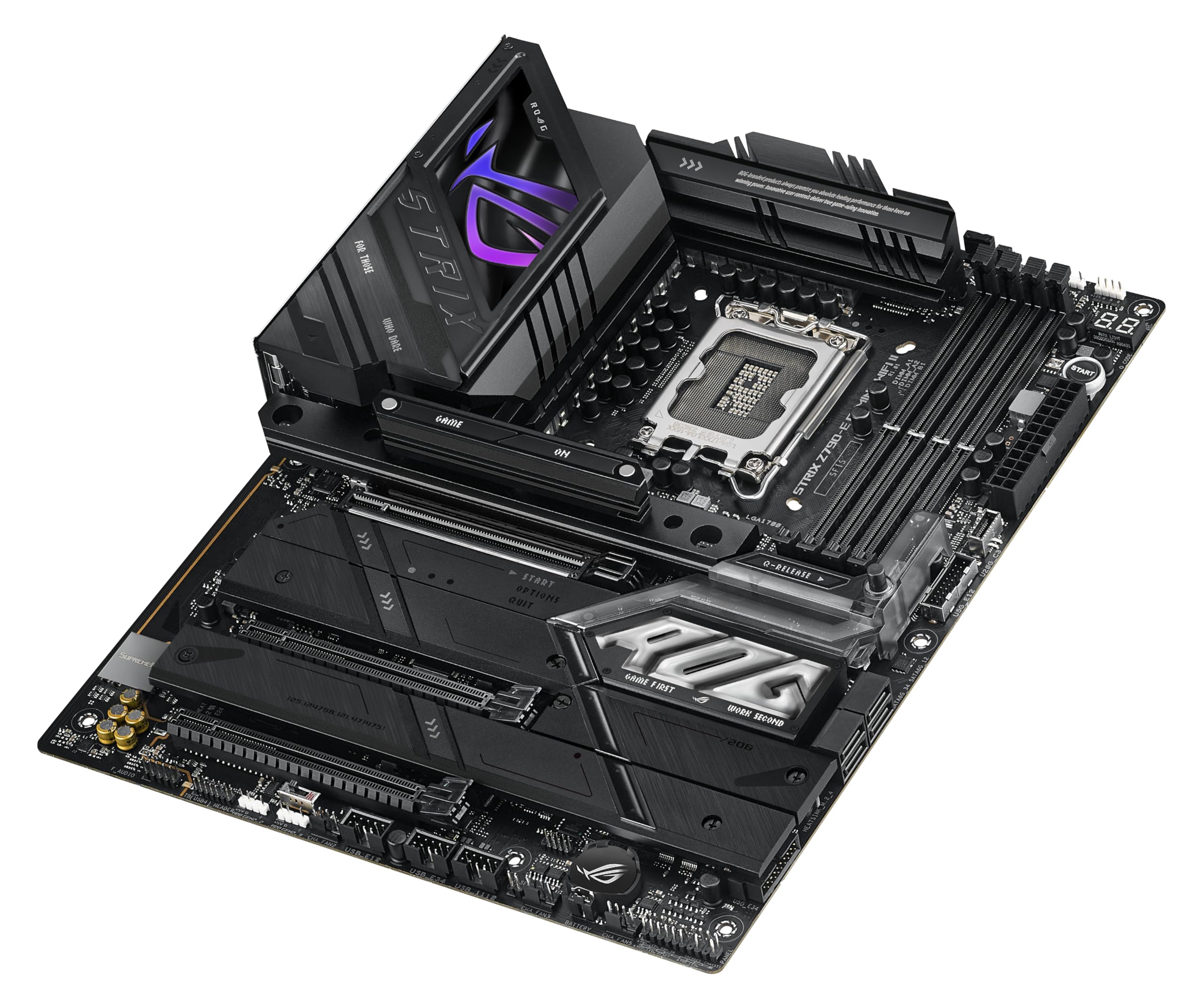 ASUS ROG Strix Z790-E Gaming WiFi II LGA 1700(Intel 14th & 13th & 12th Gen)ATX gaming motherboard(DDR5,PCIe 5.0,2.5 Gb LAN,5XM.2 slots,PCIe 5.0 x16,WiFi 7,front-panel connector with PD 3.0 up to 30W)