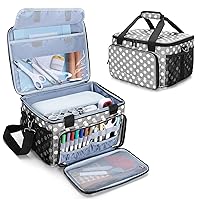 LUXJA Carrying Case Compatible with Cricut Joy Xtra, Bag for Cricut Joy Xtra (with Multiple Storage Sections), Polka Dots