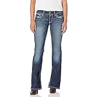 ARIAT Women's R.e.a.l. Mid Rise Stretch Entwined Boot Cut Jean