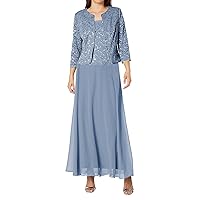 Mother of The Bride Dresses Lace Jacket - Long Chiffon Mother of The Groom Dresses