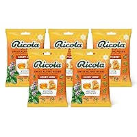 Ricola Honey Herb Herbal Cough Suppressant Throat Drops, 24ct Bag (Pack of 5)