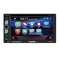 Blaupunkt SANJOSE 120 6.2-Inch Touch Screen DVD Multimedia Car Stereo Receiver with Bluetooth