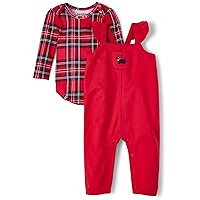 The Children's Place unisex-baby Long Sleeve Bodysuit and Pants Set 2-pack