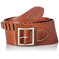 Hunter 0258RS Double Buscadero Belt, 38 Caliber/Small, Brown