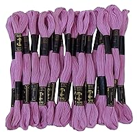25 x Anchor Solid Hand Stitch Sewing Skeins Stranded Cotton Embroidery Thread Floss-Lavender