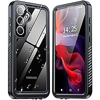 ANTSHARE for Samsung Galaxy S24 Plus Case Waterproof, Built-in Lens & Screen Protector 360° Full Body Heavy Duty Protective Shockproof IP68 Underwater Case for Galaxy S24 Plus (2024) 5G-Black