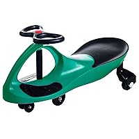 Wiggle Car Ride On Toy ? No Batteries, Gears or Pedals ? Twist, Swivel, Go ? Outdoor Ride Ons for Kids 3 Years and Up by Lil? Rider (Green)