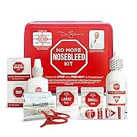 No More Nosebleed Kit, All-in-One Nose Bleed Stopper, First Aid Kit Supplies with Saline First Aid Spray, Nose Clip and More, Helps Stop and Manage Nosebleed