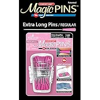 Taylor Seville Originals Comfort Grip Magic Pins Extra Long Regular -Quilting Supplies-Sewing Supplies-Sewing Notions-100 Count