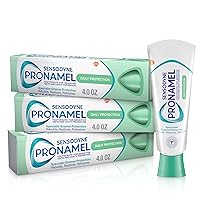 Daily Protection Enamel Toothpaste for Sensitive Teeth, to Reharden and Strengthen Enamel, Mint Essence - 4 Ounce (Pack of 3)