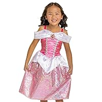Disney Princess Aurora Dress Costume for Girls, Perfect for Party, Halloween Or Pretend Play Dress Up
