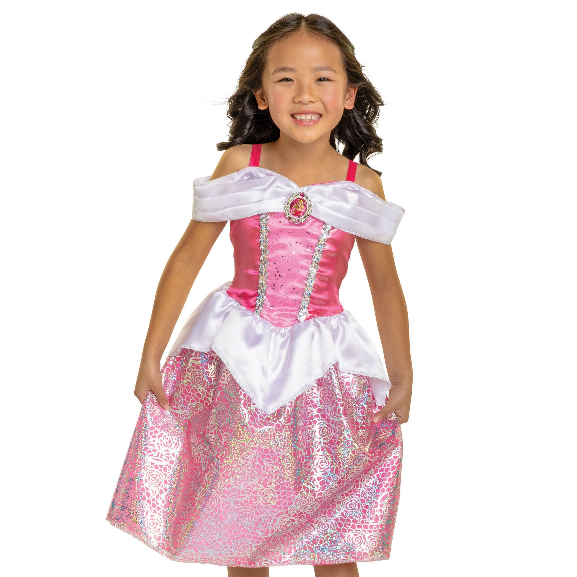 Disney Princess Aurora Dress Costume for Girls, Perfect for Party, Halloween Or Pretend Play Dress Up