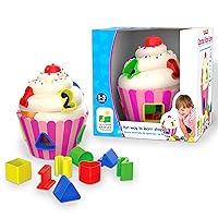 Early Learning - Cupcake Shape Sorter - Shape Sorter for Toddlers Ages 12 Months and Up - Award Winning Toys