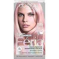 Feria Multi-Faceted Shimmering Permanent Hair Color, P2 Rosy Blush (Smokey Pink)