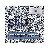 Slip Silk Queen Gift Set - Sloane - The Slipsilk Difference Highest Grade 22 Momme Mulberry Silk - 1x Queen Silk Pillowcase, 1x Large Silk Scrunchie, 1x Skinny Silk Hair Tie (3 Count)