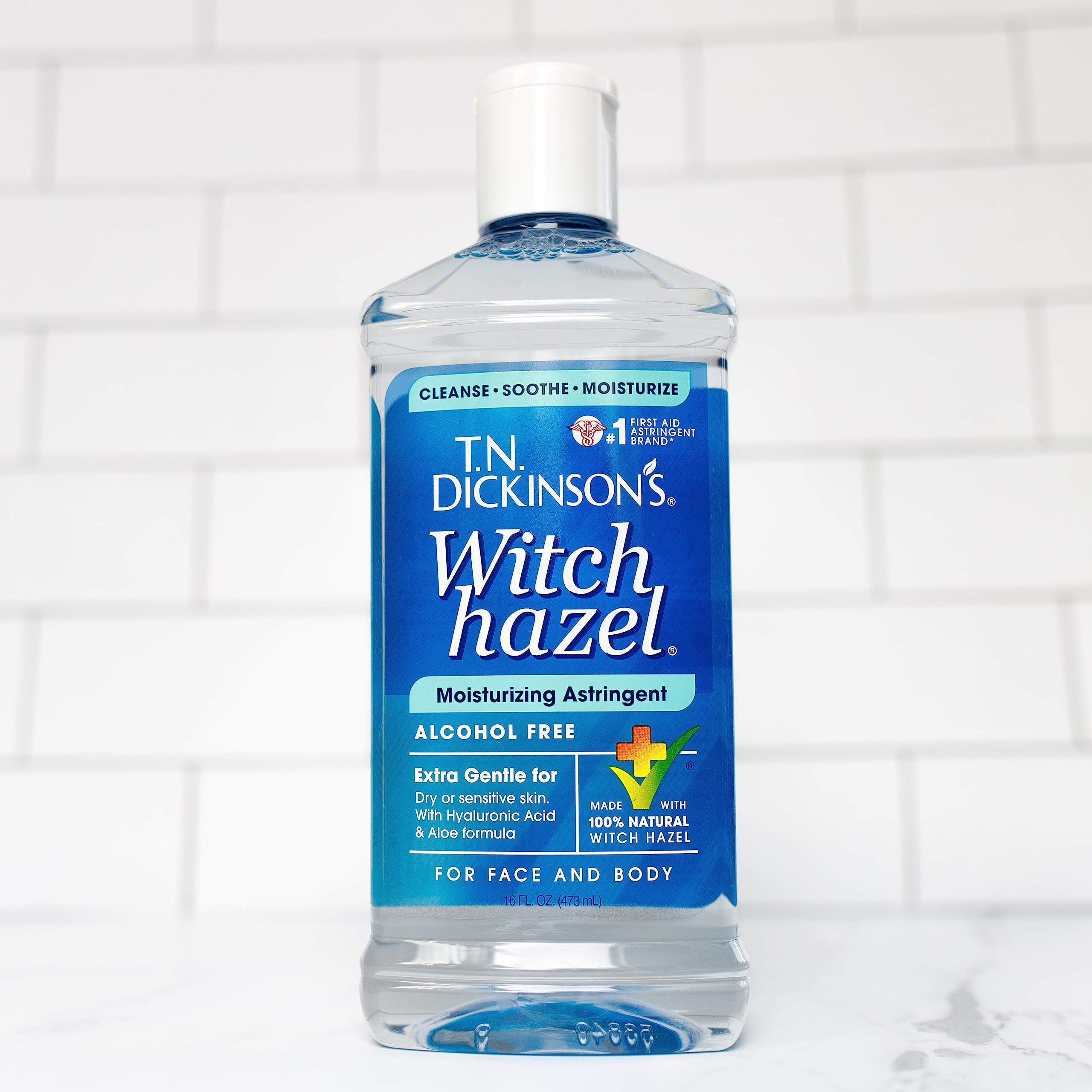 T.N. Dickinson's Witch Hazel Alcohol-Free Moisturizing Astringent, 100% Natural, 16 oz