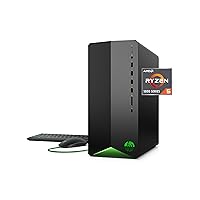 HP Pavilion Gaming PC AMD Ryzen 5 5600G Processor, 8 GB RAM, 512 SSD, Windows 10 Home Wi-Fi & Bluetooth 4.2 Combo, 9 USB Ports, Pre-Built Tower, Mouse and Keyboard (TG01-2030) (Renewed)