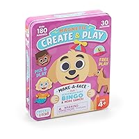 Chuckle & Roar - Magnetic Create & Play - Dress Up Play - On The Go Fun - Tin for Storage - Ages 4 and Up