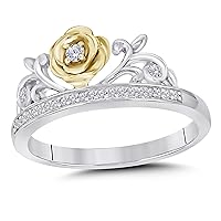 Brilliant Round Cut Simulated White Diamond 14k Yellow Gold Finish Engagement Wedding Bridal Ring Set