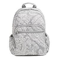 Vera Bradley Performance Twill Campus Backpack, Cloud Gray Paisley