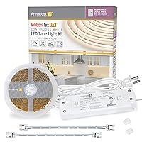 RibbonFlex LUX AC Dimmable White COB LED Strip Light Kit Soft White 3000K 421570