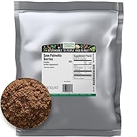 Saw Palmetto Berries Powder, Kosher | 1 lb. Bulk Bag | Serenoa repens (W. Bartram) Small