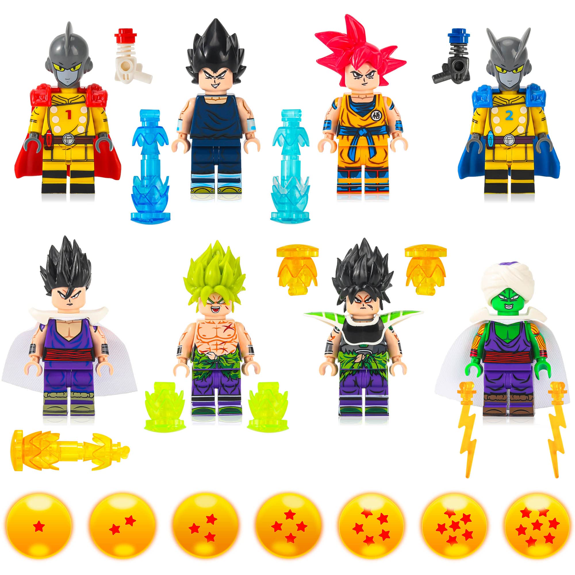 Naruto anime custom minifigure set of 8  Veux Toys Shop