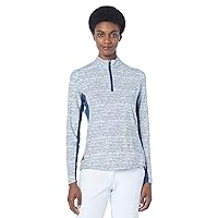 adidas Women's Ultimate365 Long Sleeve Print Golf Polo Shirt