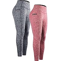 CADMUS Women's Workout Pants for Running High Waisted Yoga Leggings with Two Side Big Pockets