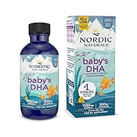 Baby’s DHA, Unflavored - 2 oz - 1050 mg Omega-3 + 300 IU Vitamin D3 - Supports Brain, Vision & Nervous System Development in Babies - Non-GMO - 12 Servings