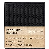 Premium A Bar Above Heavy Duty Bar Mat – Food-Safe Silicone Mat – Bar Mats for Countertop - Commercial Strength Bartender Accessories Dish Drying Mat for Kitchen Counter - Barista Accessories