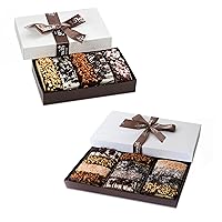 Barnett's Gourmet Chocolate Biscotti Gift Basket Bundle, Christmas Holiday Him & Her Gifts, Prime Unique Corporate Men Women Valentines Mothers Day Basket Ideas