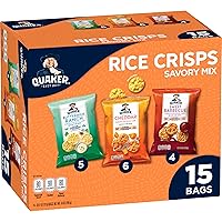 Quaker Rice Crisps, 4 Flavor Savory Mix, 15 count