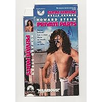 Howard Stern REAL hand SIGNED Private Parts VHS Tape Cover Case JSA COA