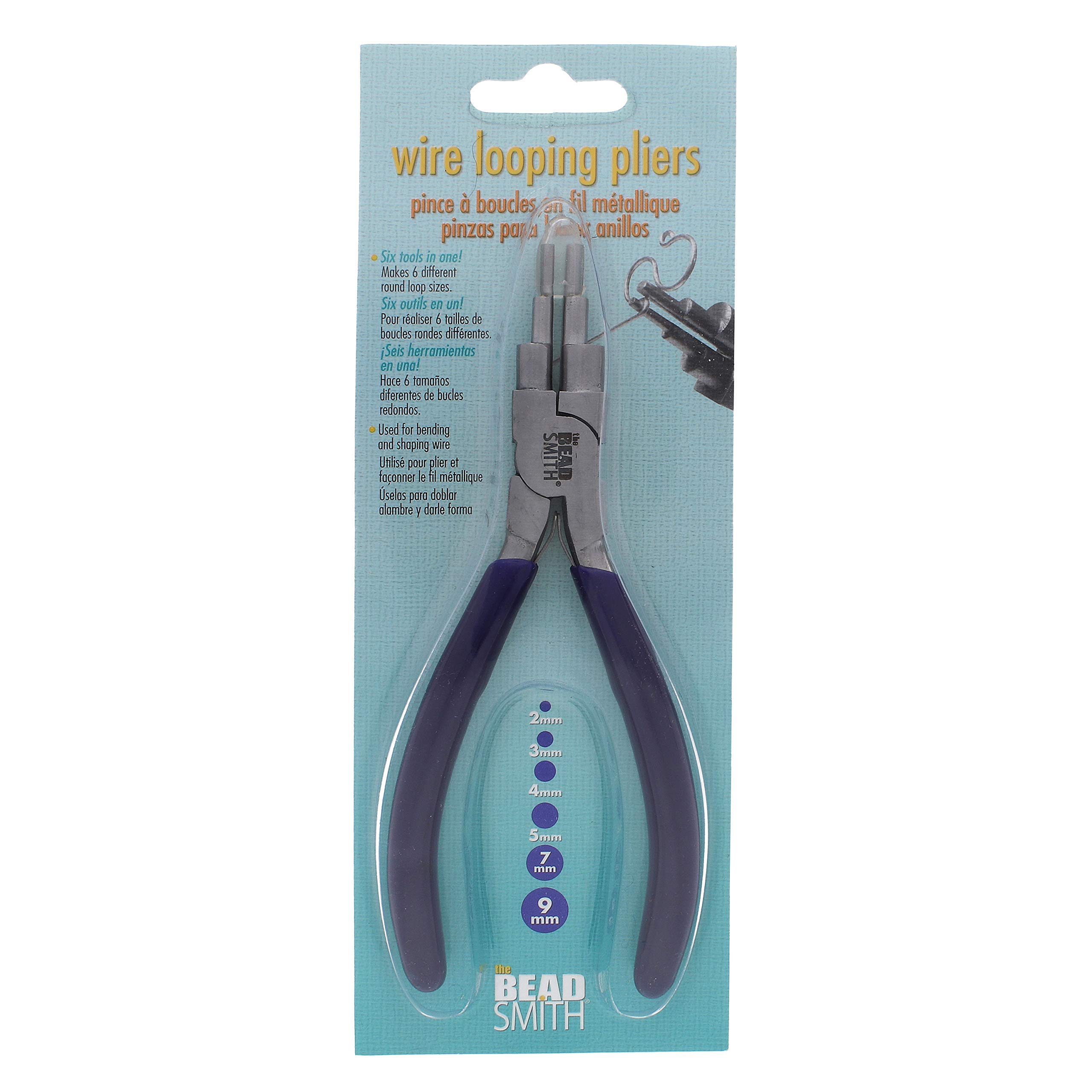 The Beadsmith Wire Bending Pliers - Consistently make up to 6 size loops & jump rings, 2-9mm - 5.75