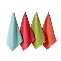 DII Basic Barmop Collection Multi-Purpose Cleaning, Dishtowel Set, Bright, 4 Piece