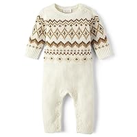 The Children's Place unisex-baby And Newborn Knit Fairsile RomperPants