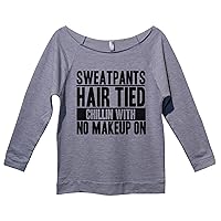 Womens Song Lyric Shirts Sweat Pants Hair Tied - Hip Hop Shirt Collection