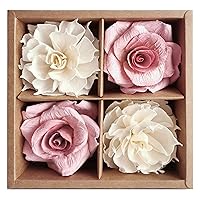 Romantic Sola - Mulberry Paper Flower Diffuser Cotton Wick by Plawanature