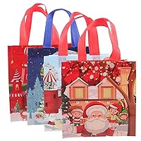 BESTOYARD 4pcs Funny Gift Bag Gift Wrap Bags Holiday Gift Bags Festival Gift Bags Party Favor Bags Gift Wrapping Supplies Treat Bags Christmas Set Pp Non-woven Fabric
