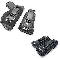 Universal IWB Magazine Holster + 3 Pack Magazine Pouch | American Company | Mag Pouch Compatible with Glock 17 19 43 Sig P320 S&W M&P Shield | 6-21 Round Pistol Mags 9mm .40 .45 | Ammunition Holsters
