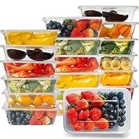 [50pk 21 oz / 650ml Square disposable food containers, plastic food storage container box with lid, for working food prepare lunch dinner