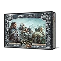 CMON A Song of Ice and Fire Tabletop Miniatures Game Stark Heroes III Box Set - Expand Your Forces with Iconic Stark Heroes! Strategy Game for Adults, Ages 14+, 2+ Players, 45-60 Min Playtime, Made