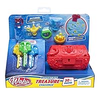 Wahu Mystery Key Treasure Challenge Pool Diving Toy Set for Kids Ages 5+, Underwater Treasure Chest and Key Diving Search Game for Pool