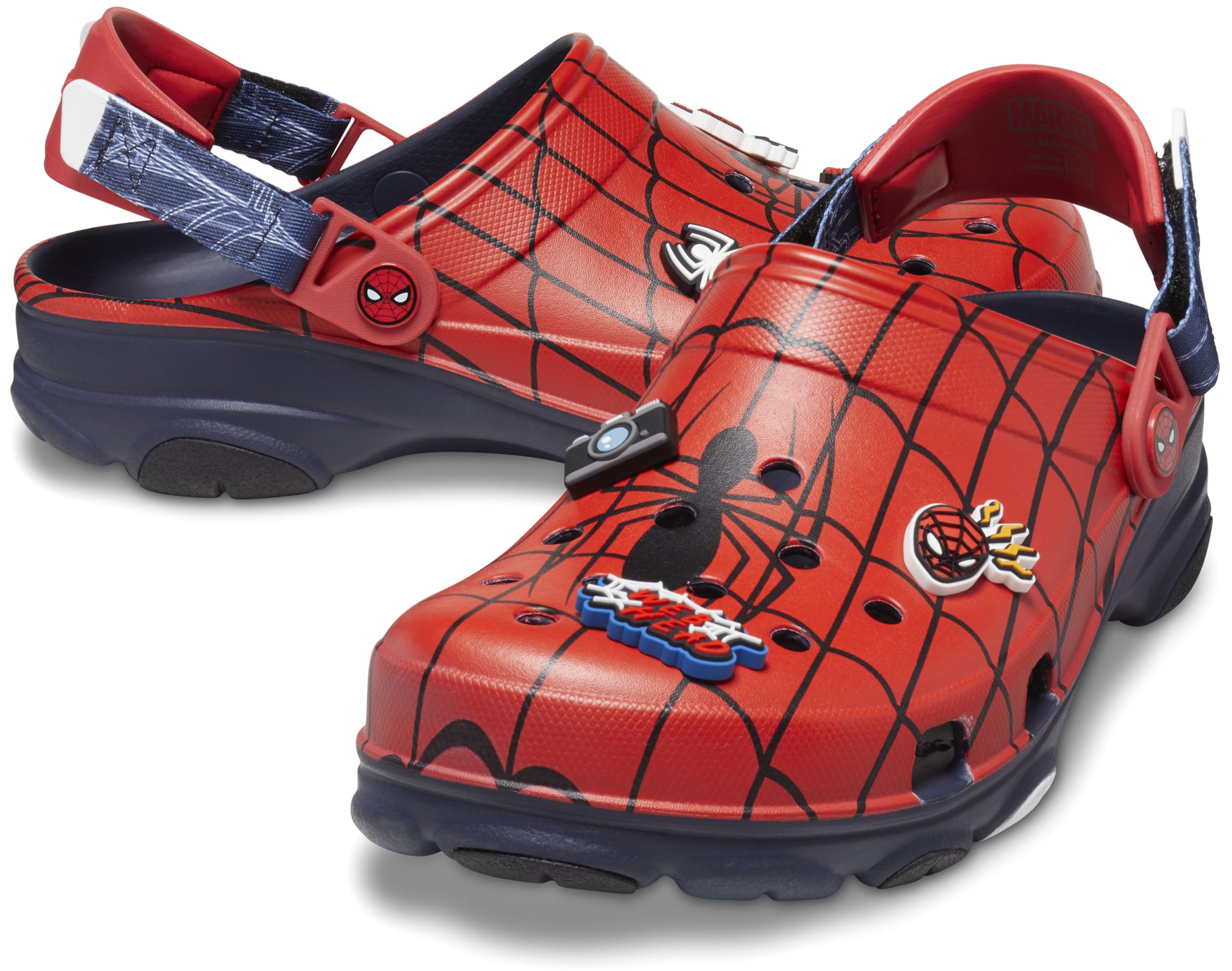 Crocs Unisex-Adult Marvel All Terrain Clogs, Black Panther and Spiderman Shoes