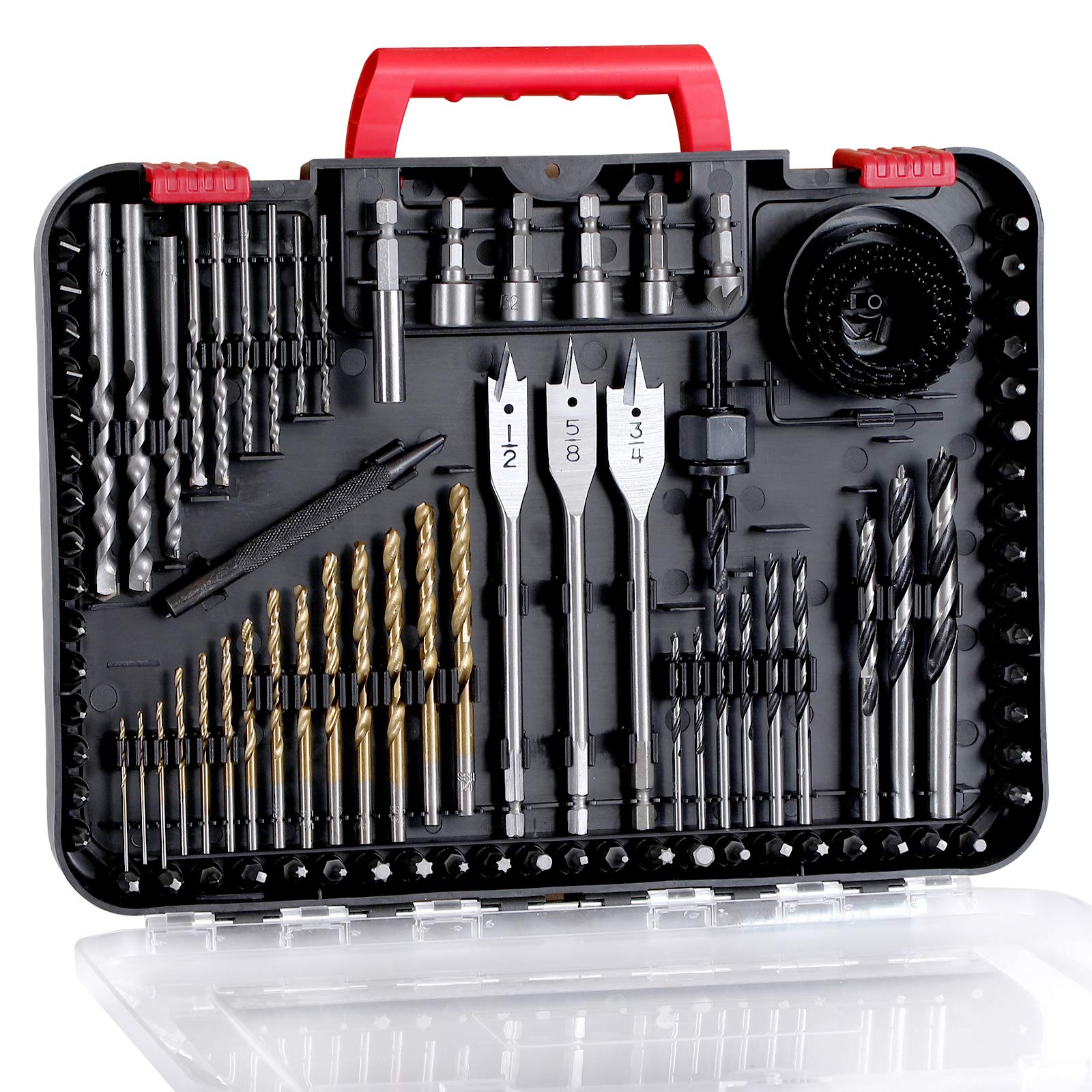 AVID POWER 20V MAX Lithium lon Cordless Drill Set Bundle with 100Pcs Drill Bit Set