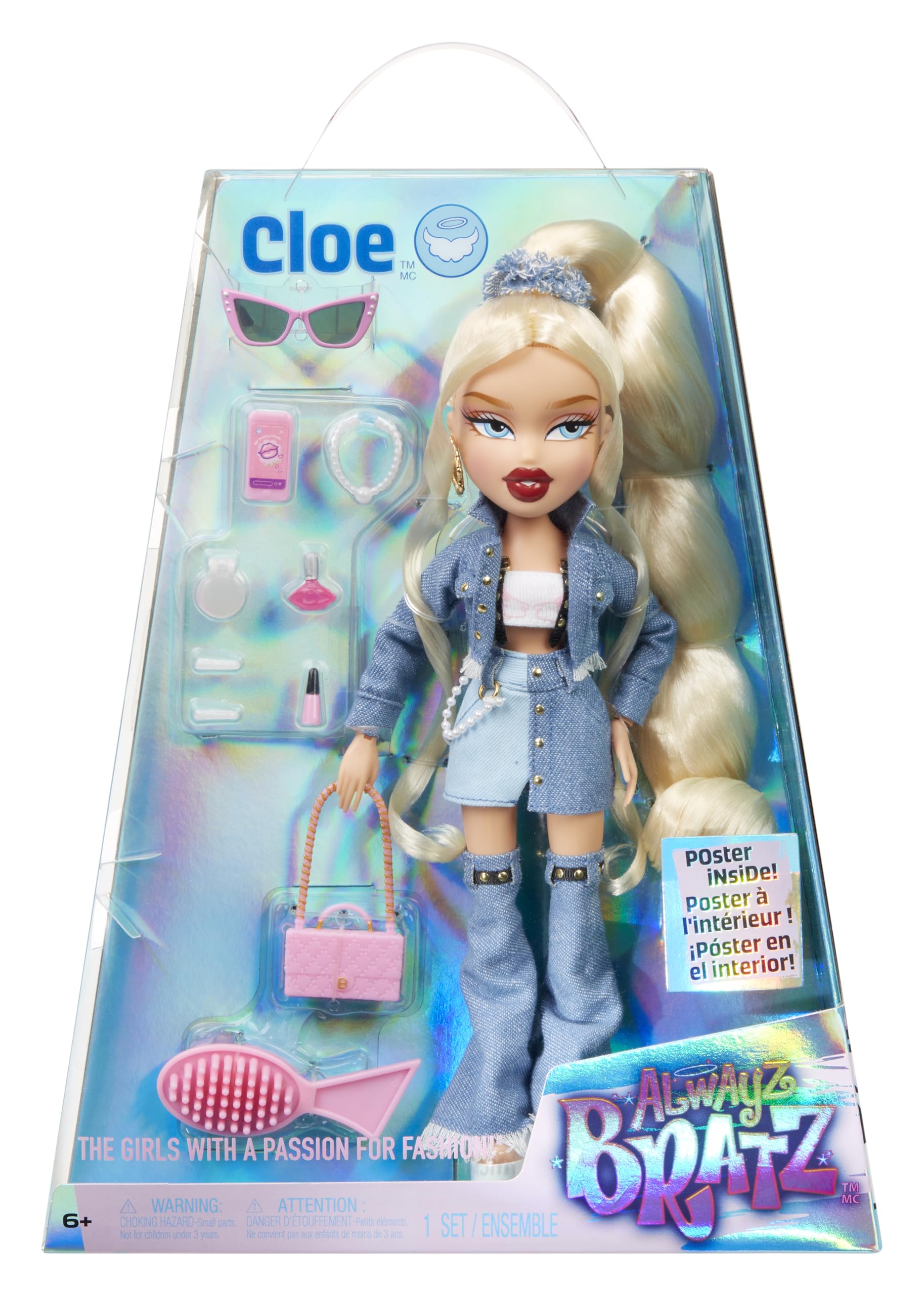 Bratz Alwayz Cloe Fashion Doll with 10 Accessories and Poster