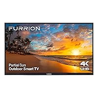 Furrion Aurora 75-Inch Partial-Sun 4K Outdoor Smart TV - Weatherproof Television w/ HDR10, Anti-Glare, 750-Nit LED Screen, Impact-Resistant Screen, External Antenna for Partially Sunny Outdoor Areas